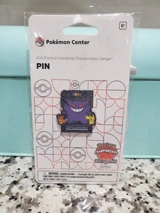 2024 Pokemon Center International Championships GENGAR Pin NEW - Picture 1 of 2