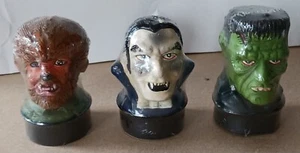 Universal Monsters Vintage Sammlerstücke neue Kerzen (3) Schlüsselanhänger, Bleistift 1990er - Bild 1 von 7