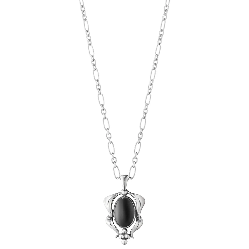 Colgante de plata Georg Jensen con ágata negra - Heritage 2015 Foto 1 de 1