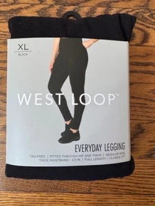West Loop Women's Black Leggings Size L and XL - Picture 1 of 7