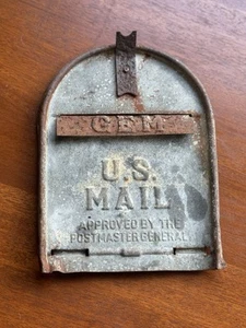Vintage U.S. Mailbox Door CBM Postmaster General Approved Cast Iron Rustic - Picture 1 of 6