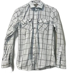 ZARA MAN White Striped Slim Fit Button Down size Small - Picture 1 of 2