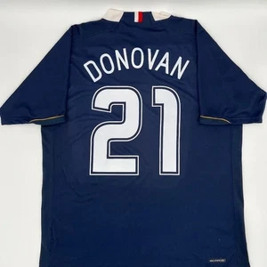 Camiseta deportiva de fútbol rara Nike original visitante Donovan #21 USMNT 2006/2007 (L) - Imagen 1 de 8