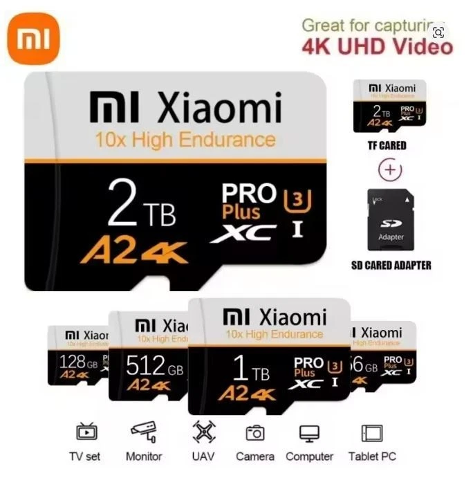 Xiaomi Original Micro SD Card 2 TB High Speed Micro SD Memory Card - Immagine 1 di 1