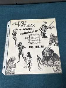 Original 1983 Flesh Eaters Ju Ju Hounds 11x8 Punk Flyer Melrose Los Angeles - Bild 1 von 2