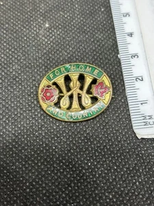 Vintage W.I For Home And Country Enamel Pin Badge Rare Collectable Item 9e - Foto 1 di 2