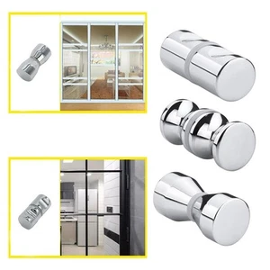 Elegante perilla de manija de puerta de ducha de aleación de zinc ranura única para hogar u oficina - Imagen 1 de 54