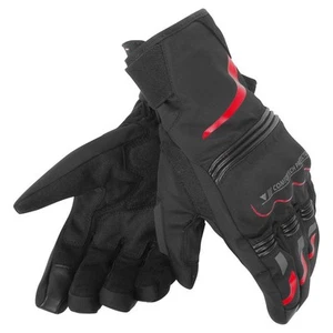 Dainese Tempest D-Dry Short Gloves - Black / Red - Picture 1 of 3