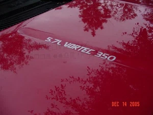 VORTEC KAPUZENAUFKLEBER Wahl 4,3L V6, 5,7L 350 oder 7,4L 454 passt 88-99 Chevy C/K - Bild 1 von 3