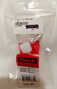 Flair-It 3/8 Zoll x 1/2 Zoll Polylegierung Stecker Rohr Gewinde Adapter 16870 Flair-it - Bild 1 von 2