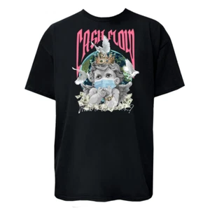 Cash Flow Angel Earth Tee – Crown Masked Graphic T-Shirt Unisex Streetwear - Picture 1 of 4