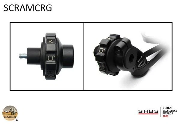 Bloqueo de acelerador de control de crucero Kaoko (espejos CRG) Triumph Scrambler 2006 - 2014 Foto 1 de 1