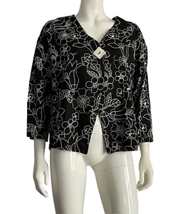 Damen Cardigan/Jäckchen/Bolero 7/8-armlang Handmade Größe 42/44 Tolles Teil - Bild 1 von 7