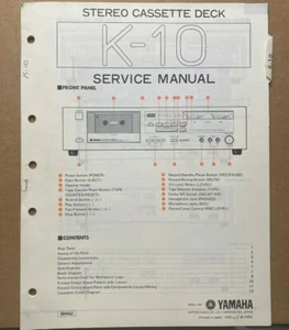 Original Yamaha Servicehandbuch für K-Modell Kassettendecks ~ Wählen Sie eine - Bild 1 von 3