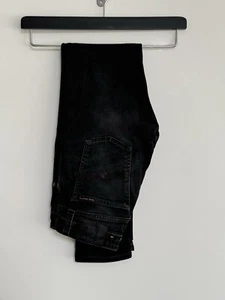 Nudie Jeans “Skinny Lin” Skinny Slim Jeans Black Waves (washed Black) W28” L30” - Picture 1 of 13