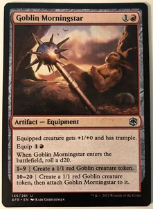 Magic The Gathering Goblin Morningstar Adventures in the Forgotten Realms 145/281 Regular... - Imagen 1 de 1