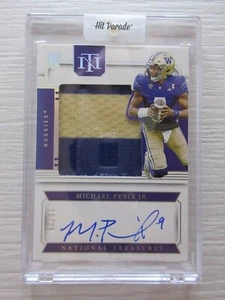 Panini National Treasures Michael Penix RC Rookie ON CARD Auto Patch SSP 16/39 - Picture 1 of 5