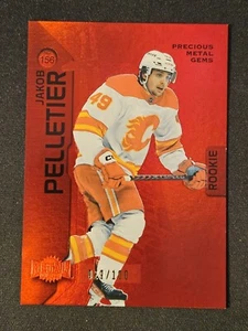23-24 Skybox Metal Jakob Pelletier Rookie 🌈🌈🌈 Precious Metal Gems #/100 - Picture 1 of 3