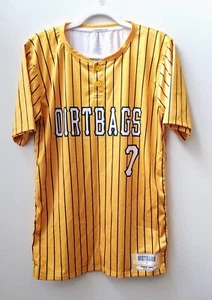 NCAA Long Beach State Dirtbags B'ball BUTTON Jersey Skull Bones DeMarini Mens S - Picture 1 of 3