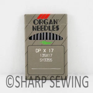 10 Organ Needle 135x17 DPx17 Fits JUKI DNU-1541 SINGLE NEEDLE WALKING FOOT - Picture 1 of 1