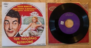 45 SP SOUNDTRACK TEN THOUSAND BEDROOMS DEAN MARTIN EVA BARTOK - Picture 1 of 2