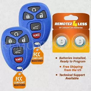 2 For 2007 2008 2009 2010 2011 2012 2013 2014 2015 2016 GMC Acadia Remote Blue - Picture 1 of 5