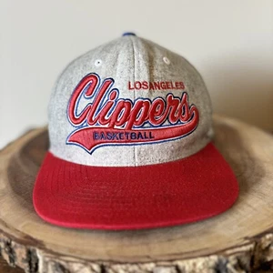 Gorra Mitchell Ness Gris Rojo Mezcla Lana Correa NBA Los Angeles Clippers - Imagen 1 de 16