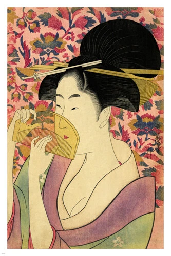 Utamaro- Kushi (Comb) FINE ARTS POSTER 1785 20x30 Japanese painting