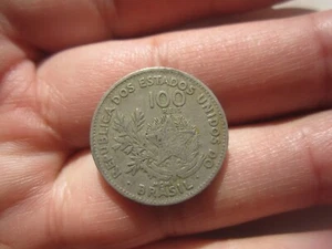 1901 BRAZIL 100 REIS - Picture 1 of 2