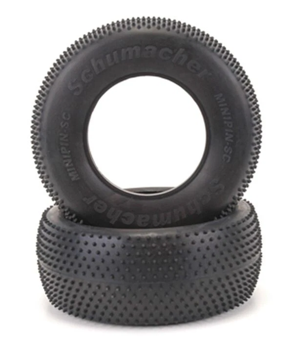 Schumacher 1:10 Schumacher Mini Pin - gelb - Short Course Reifen (2) #U6767 - Bild 1 von 1