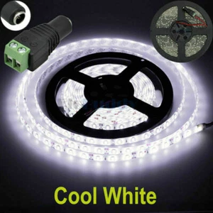 16ft Cool White 5630 Super Bright Waterproof LED Strip Light DC12V 5A W/3M Tape - Picture 1 of 6