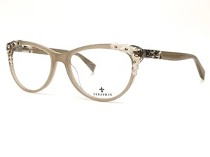 Seraphin Melrose 8236 Cat Eye Eyeglasses Frames Japan NEW: Beige Grey 54-16-140 - Picture 1 of 10