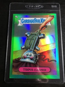 Garbage Pail Kids Chrome Series 6 TRINA Cleaner Green Refractor #'d 244/299 - Picture 1 of 2