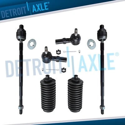 NEW 6pc Inner and Outer Tie Rod End + Boot Kit for Ford Escort Mazda 323 Protege - Image 1 of 4