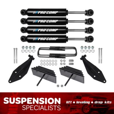 2.8" Front Lift Leveling Kit w Pro Comp Shocks For 1999-2004 Ford F250 F350 4X4 Foto 1 de 4