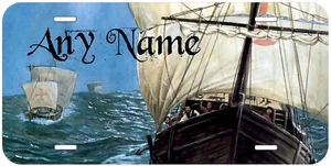 Santa Maria Schiff beliebiger Name personalisiert Neuheit Autoschild Nummernschild - Bild 1 von 4