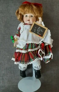 Stephanie First Day of School Marie Osmond Porcelain Doll C7590 Miracle Children - Picture 1 of 5