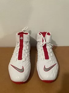 Nike Force Savage Pro 2 Ohio State White Football Cleats CI9869-111 Sz 13 Wo Lid - Picture 1 of 7