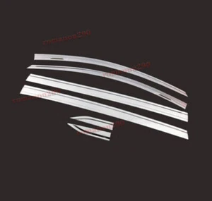 For Lincoln Nautilus 2019-2023 silver Window Vent Visor Sun Rain Deflector Guard - Picture 1 of 6