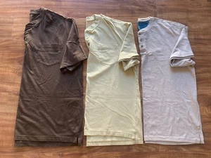 Lot 3 Red Head Mens Buttons Crew Neck Short Sleeve Golf Shirt Polo Top Tee Sz XL - Picture 1 of 20