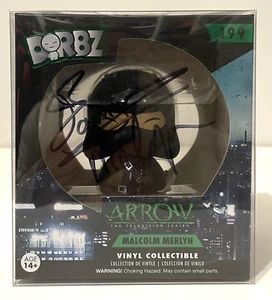 Funko Pop Dorbz Arrow - Malcolm Merlyn Dark Archer #199 Signed By John Barrowman - Picture 1 of 6