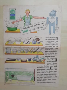 IMI Werbeblatt Waschmittel - Werbung Persil, Henkel, Henko, Sil - 1935 ? - Bild 1 von 8