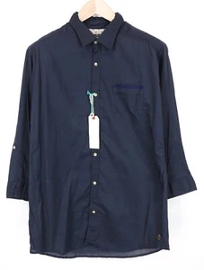 Camisa de hombre Scotch & Soda Ams Couture ~M azul marino con bolsillos manga 3/4 - Imagen 1 de 14
