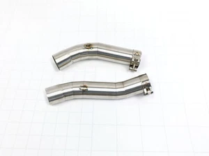 Slip On For Yamaha YZF R1 2004-2006 Exhaust Tips Stainless Steel Mid Pipe 51mm - Picture 1 of 2