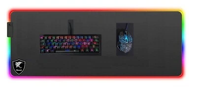 RODI GAMINF Tastiera da gioco meccanica layout italiano RGB + Mouse Gaming e Tappetino XXL