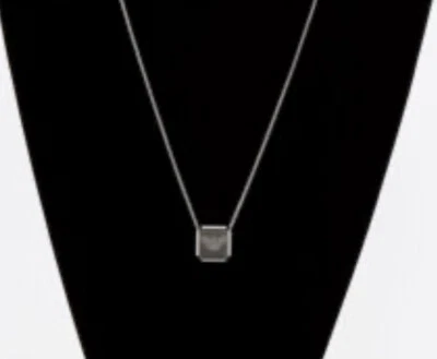Armani Statement Men’s Necklace Silver Double Reversible Pendant 60 cm - Image 1 of 4
