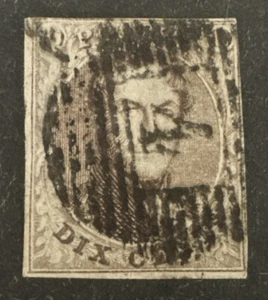1861 Belgium Medallions 10c Brown FU SG13 - Bild 1 von 2