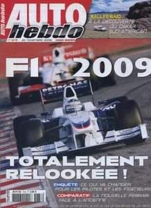 AUTO HEBDO n°1676 26/11/2008 F1 2009 DAKAR en amérique du sud LOTUS EUROPA SE - Imagen 1 de 1