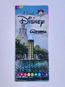 NUEVO FOLLETO DE RECUERDO DE AVENTURA DE CALIFORNIA A TOUCH OF DISNEY 2021 MENÚ MAPA - Imagen 1 de 5