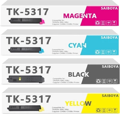 Compatible TK5317 Toner Cartridge 4 Pack Kyocera TASKalfa 408ci 508ci Copystar - Image 1 of 4